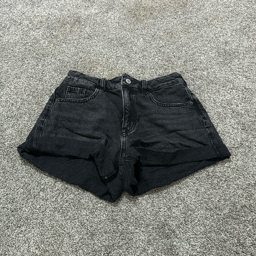 Pacsun dark black jean shorts